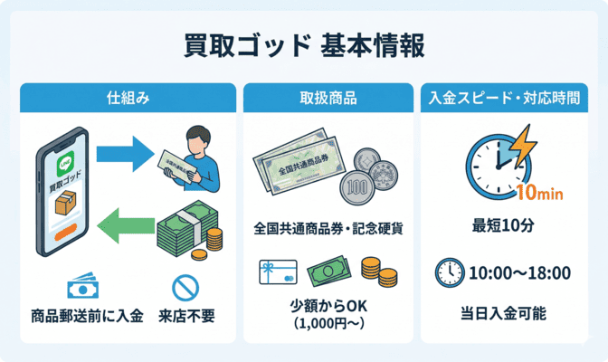 買取ゴッドとは?先払い買取サービスの基本情報