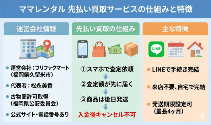 ままレンタルとはどんな先払い買取サービスか