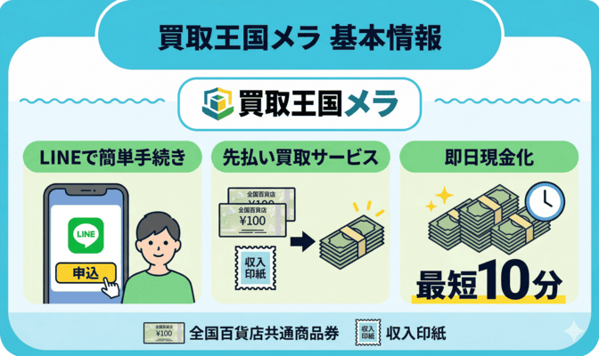買取王国メラとは?先払い買取サービスの基本情報