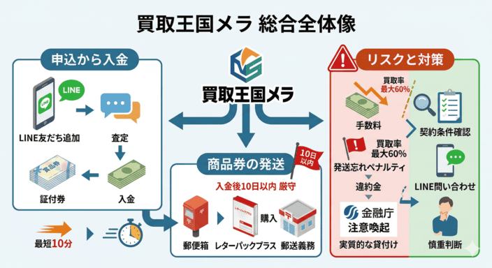 買取王国メラの利用手順と申込時の注意点