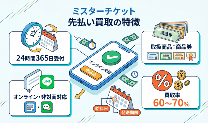 ミスターチケット先払い買取の基本情報と特徴