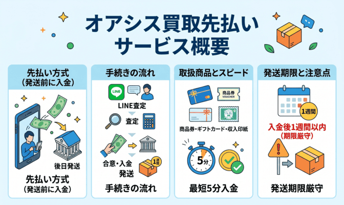オアシス買取先払いのサービス概要と仕組み