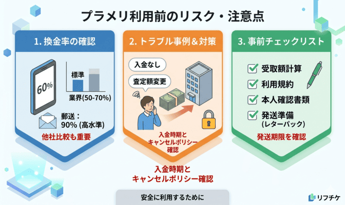 プラメリを利用する前に確認したいリスクと注意点