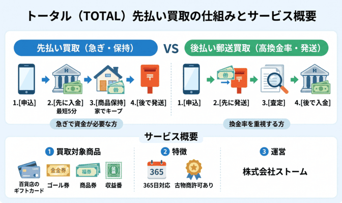 トータル先払い買取の仕組みとサービス概要