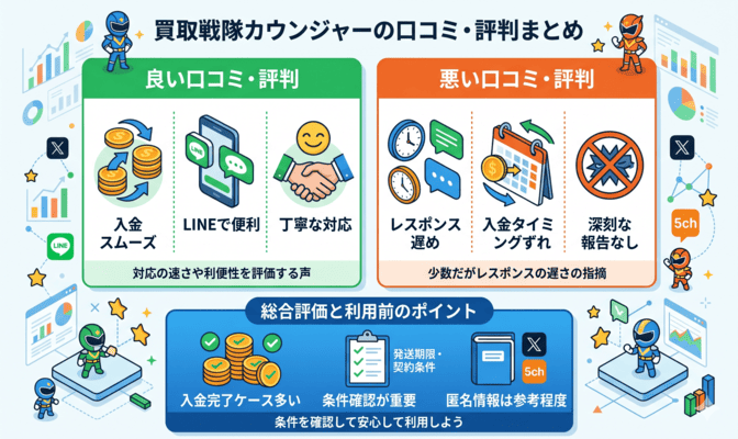買取戦隊カウンジャー先払い買取の5ch口コミ・評判