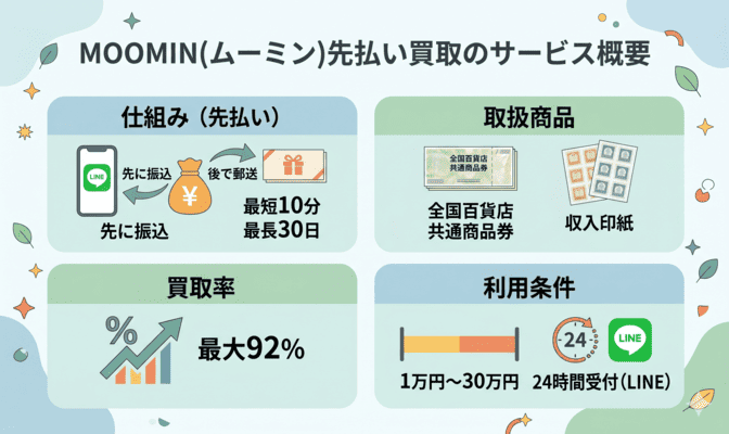 MOOMIN(ムーミン)先払い買取の基本サービス概要